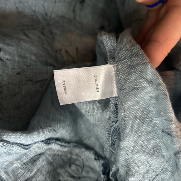 J. Jill Linen Button Front Shirt Medium Lightweight Casual - Picture 4 of 4